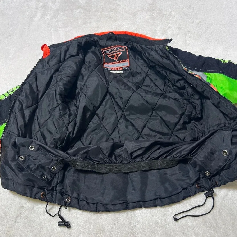 Fox Racing Snowmobile Jacket Coat NEON kids SIZE 6 FXR